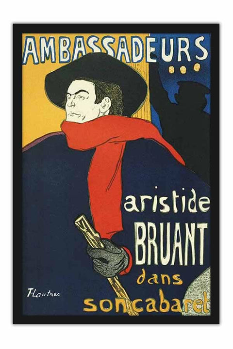 Poster Henri de Toulouse Eldorado Aristide Bruant - 1892 - Pc - Obras de Arte