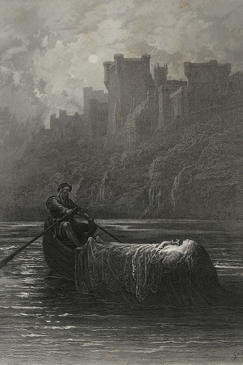 Poster Gustave Doré - Rom Alfred Lord Tennysons Elaine - Obras de Arte