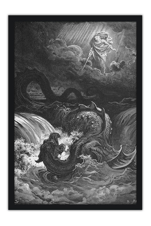Poster Gustave Doré - The Destruction of Leviathan - Obras de Arte