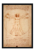 Poster  Homem Vitruviano Leonardo da Vinci - Obras de Arte