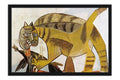Poster Pablo Picasso - Cat devouring A Bird 1939  - Obras de Arte
