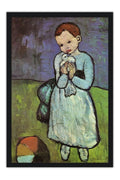 Poster Pablo Picasso - Child Holding A dove 1901  - Obras de Arte