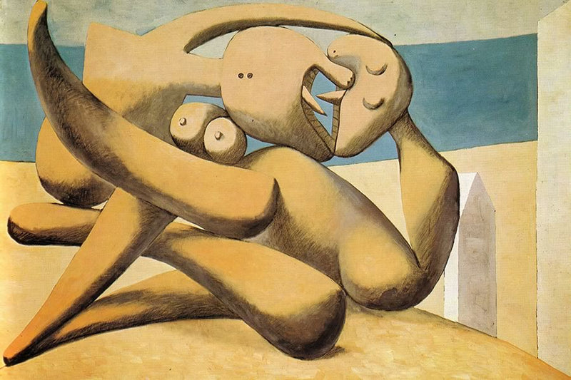 Poster Pablo Picasso - Figures By The Sea The Kiss - 1931  - Obras de Arte