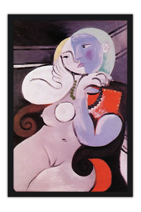 Poster Pablo Picasso - Nude Woman In A Red Armchair 1932  - Obras de Arte