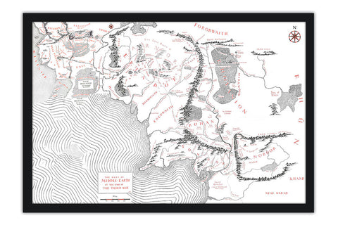 Poster O Senhor Dos Aneis - The Lord Of The Rings - Mapas - Filmes
