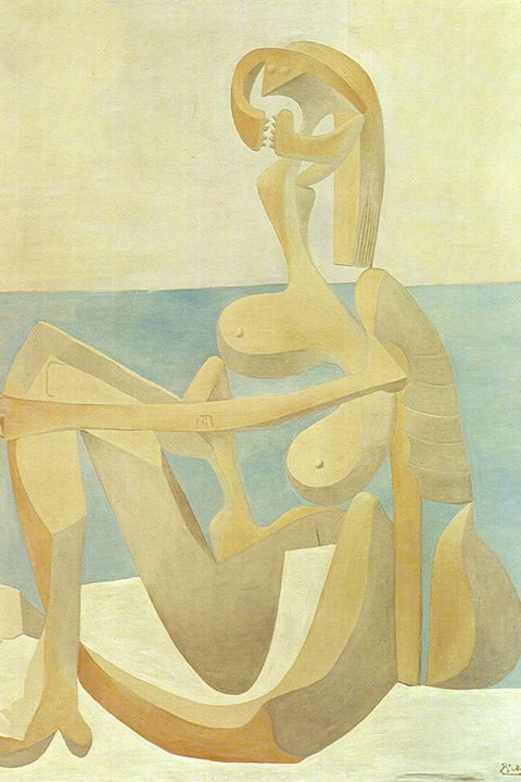 Poster Pablo Picasso - Seated Bather 1930  - Obras de Arte