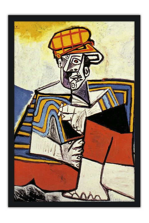 Poster Pablo Picasso - The Smoker 1953  - Obras de Arte
