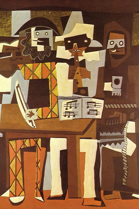 Poster Pablo Picasso - Three Musicians 1921  - Obras de Arte