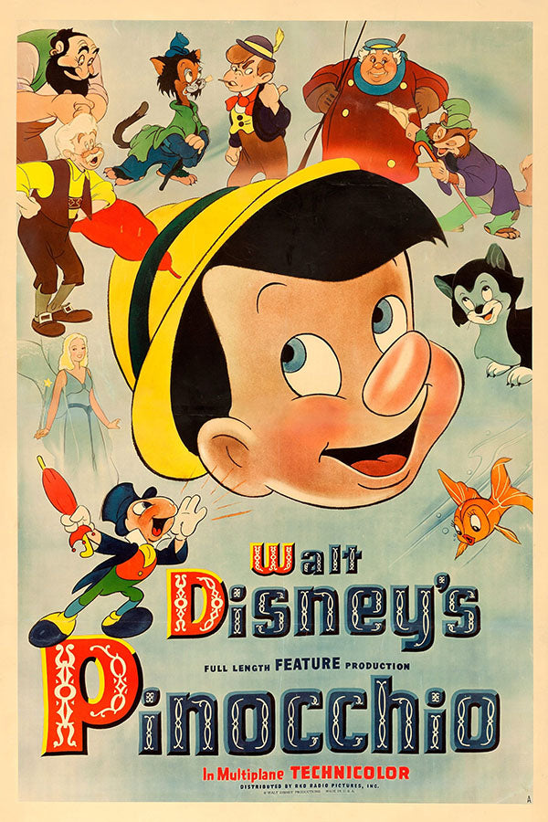 Poster Pinocchio - Pinóquio - Filmes - Infatil