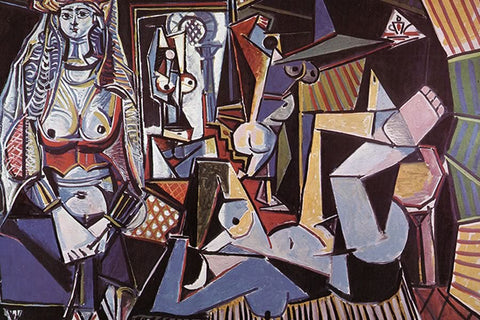 Poster Pablo Picasso - Women Of Algiers After delacroix 1955  - Obras de Arte