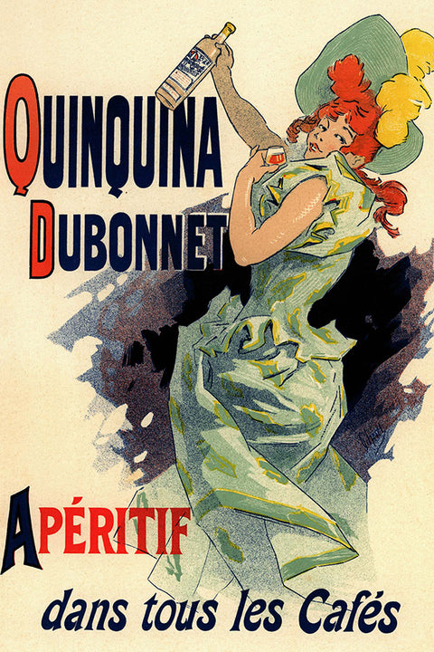 Poster Quinquina Dubonnet Aperitif -La Belle Époque - Vintage