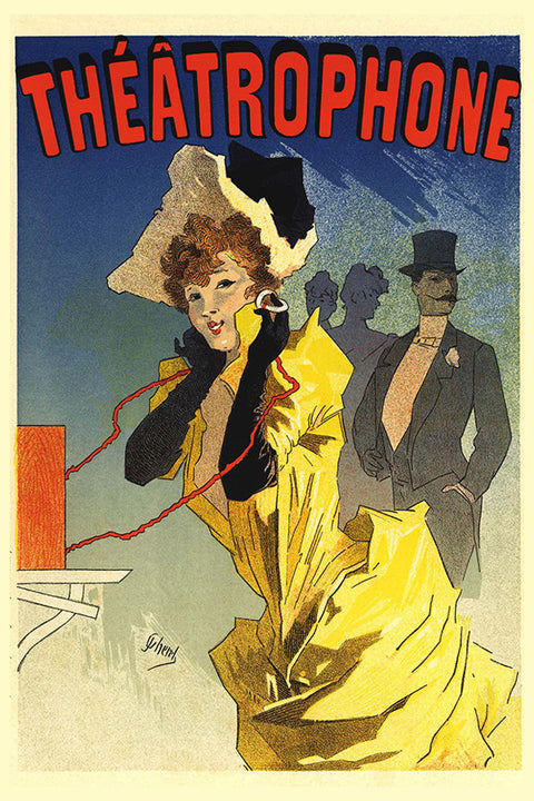 Poster Theatrophone - La Belle Époque - Vintage