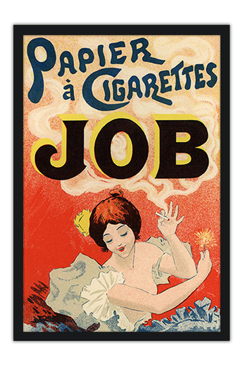 Poster Papier a Cigarretes Job - La Belle Époque - Vintage