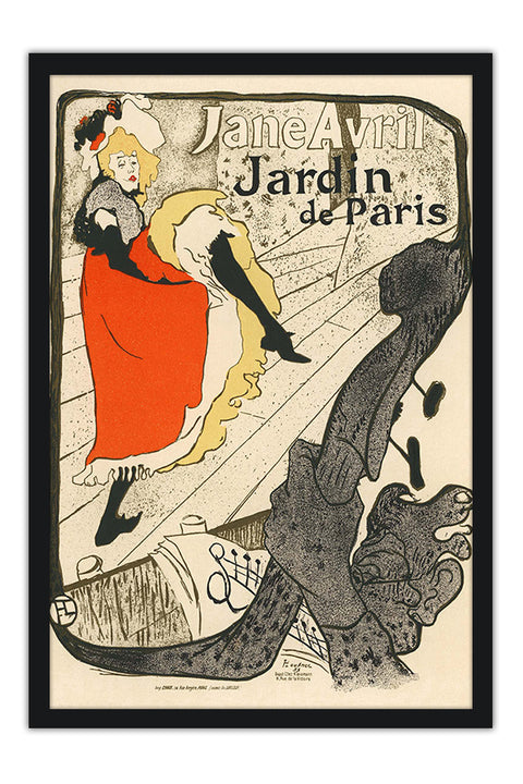 Poster Jane Avril Jardin de Paris - La Belle Époque - Vintage