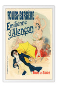 Poster Folies Bergere Emilienne d'Alençon - La Belle Époque - Vintage
