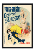 Poster Folies Bergere Emilienne d'Alençon - La Belle Époque - Vintage