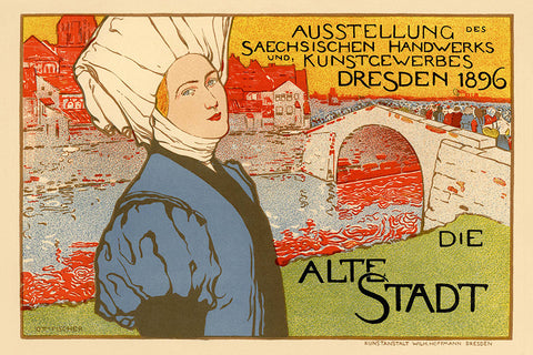 Poster Die Alte Stadt - La Belle Époque - Vintage