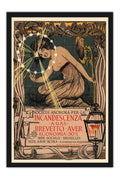 Poster Incandescenza A Gas Brevetto Aver - La Belle Époque - Vintage