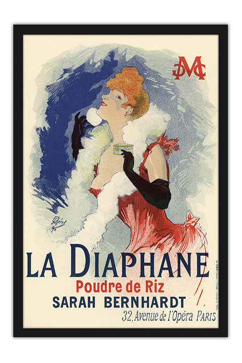 Poster La Diaphane Poudre de Riz - La Belle Époque - Vintage