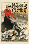 Poster Motocycles Comiot - La Belle Époque - Vintage