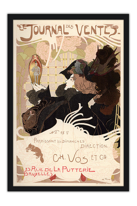 Poster Le Journal des Ventes - La Belle Époque - Vintage