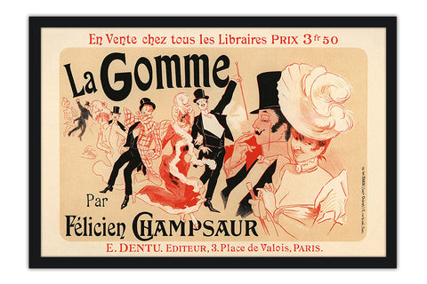 Poster La Gomme - La Belle Époque - Vintage