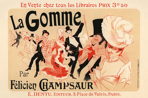 Poster La Gomme - La Belle Époque - Vintage