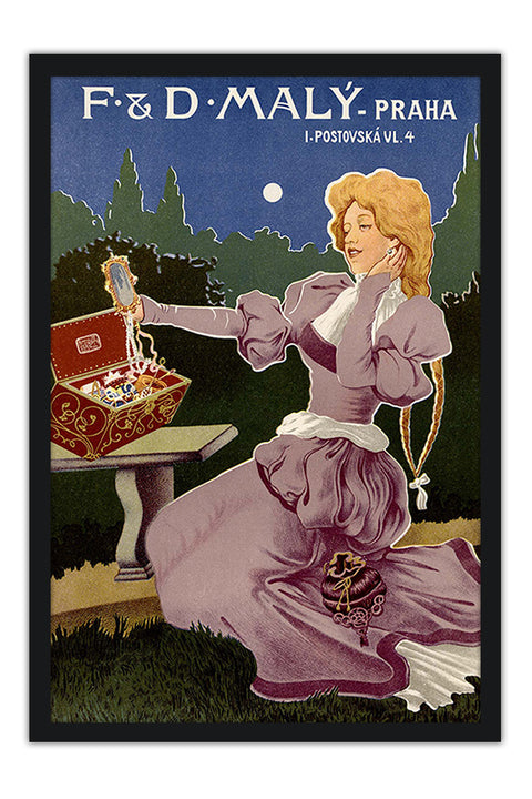 Poster F&D Maly-Praha - La Belle Époque - Vintage