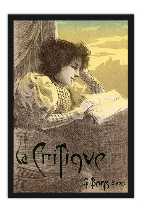 Poster La Critique - La Belle Époque - Vintage