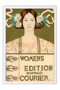 Poster Womens Edition Buffalo Courier - La Belle Époque - Vintage