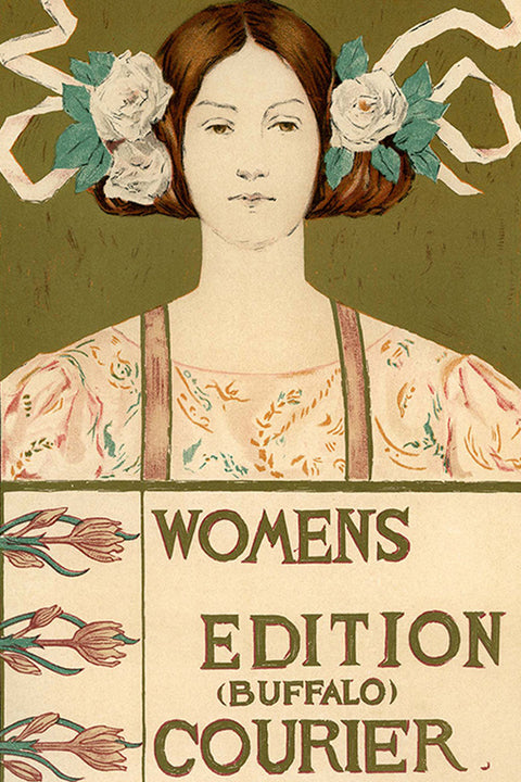 Poster Womens Edition Buffalo Courier - La Belle Époque - Vintage