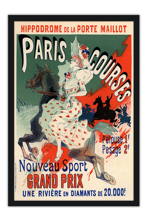 Poster Paris Courses - La Belle Époque - Vintage