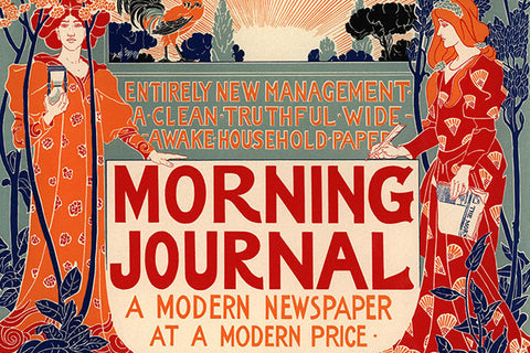 Poster Morning Journal - La Belle Époque - Vintage