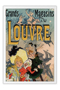 Poster Grands Magasins Du Louvre - La Belle Époque - Vintage