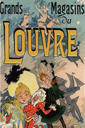 Poster Grands Magasins Du Louvre - La Belle Époque - Vintage