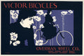 Poster Victor Bicycles Everman Wheel Co - La Belle Époque - Vintage