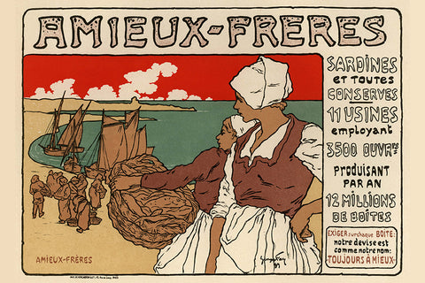 Poster Amieux Freres - La Belle Époque - Vintage
