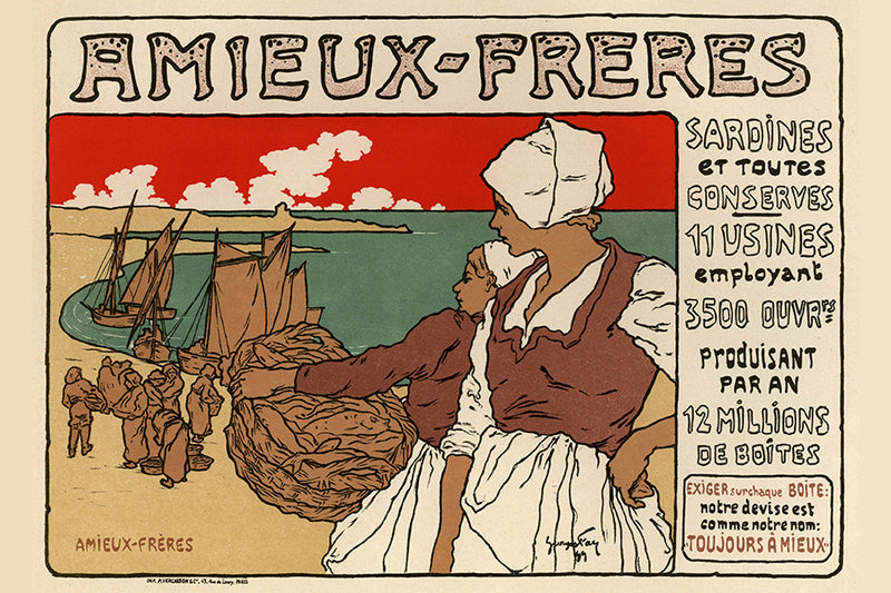 Poster Amieux Freres - La Belle Époque - Vintage