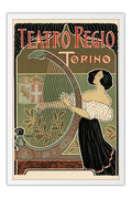Poster Teatro Regio Torino - La Belle Époque - Vintage