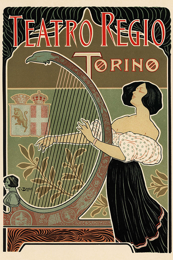 Poster Teatro Regio Torino - La Belle Époque - Vintage