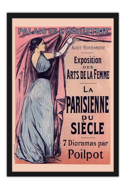 Poster Palais de L'industrie La Parisienne du Siecle - La Belle Époque - Vintage