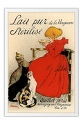 Poster Lait Pur Sterilise - La Belle Époque - Vintage