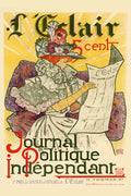 Poster Journal Politique Independent - La Belle Époque - Vintage