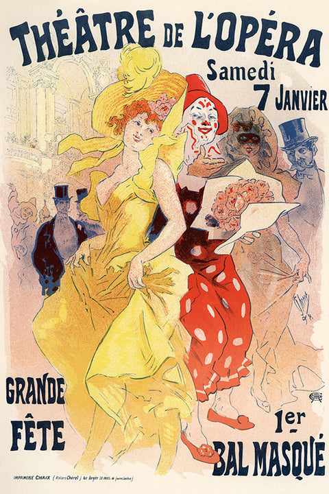 Poster Theatre de L'opera - La Belle Époque - Vintage