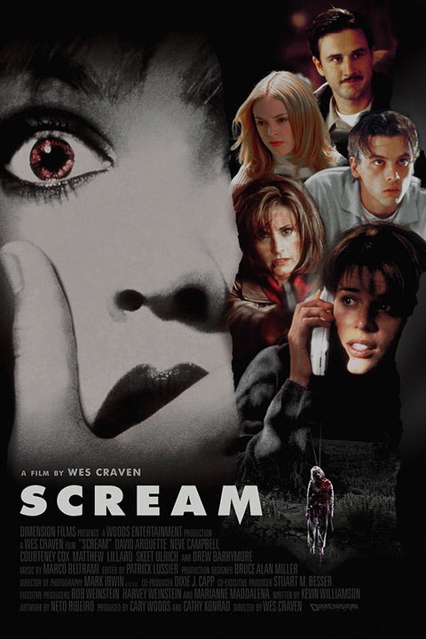 Poster Scream 1996 - Pânico 1996 - Terror - Filmes