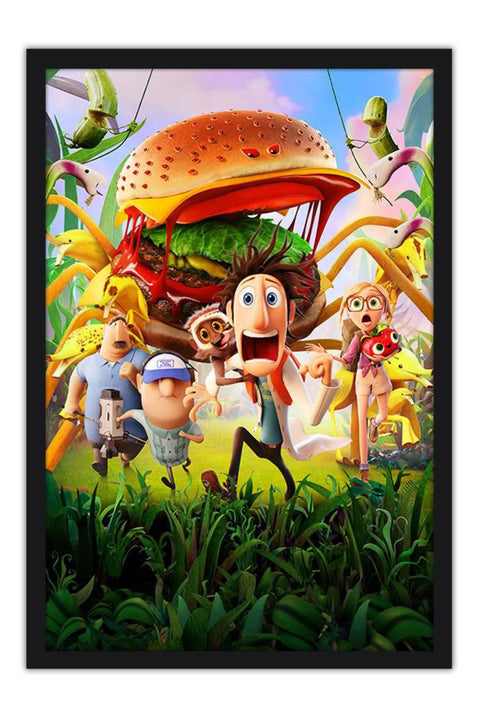 Poster Ta Chovendo Hambúrguer - Infantil