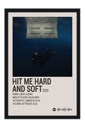 Poster  Billie Eilish - Estilo Fotografia Vintage - Hit Me Hard And Soft - Artistas Pop
