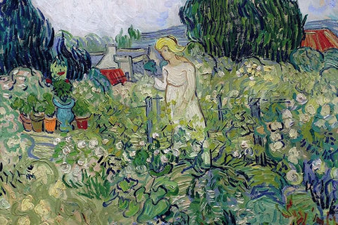 Poster Van Gogh - Marguerite Gachet no jardim - Obras de Arte