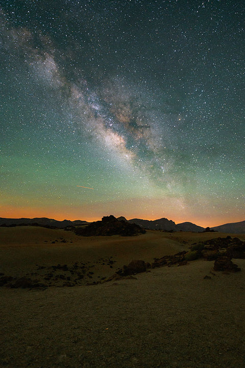 Poster Deserto E Constelações - Fotografia - Lugares - Paisagens