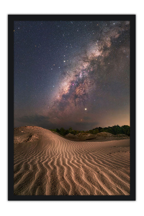 Poster Deserto E Constelações - Fotografia - Lugares - Paisagens